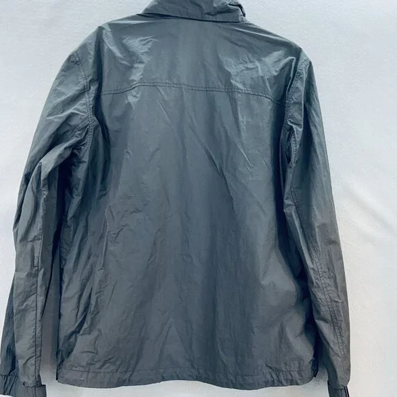 Vintage‎ Beanpole Outdoor Gray Windbreaker with Tuck-away Hood Sz Medium - Picture 2 of 12